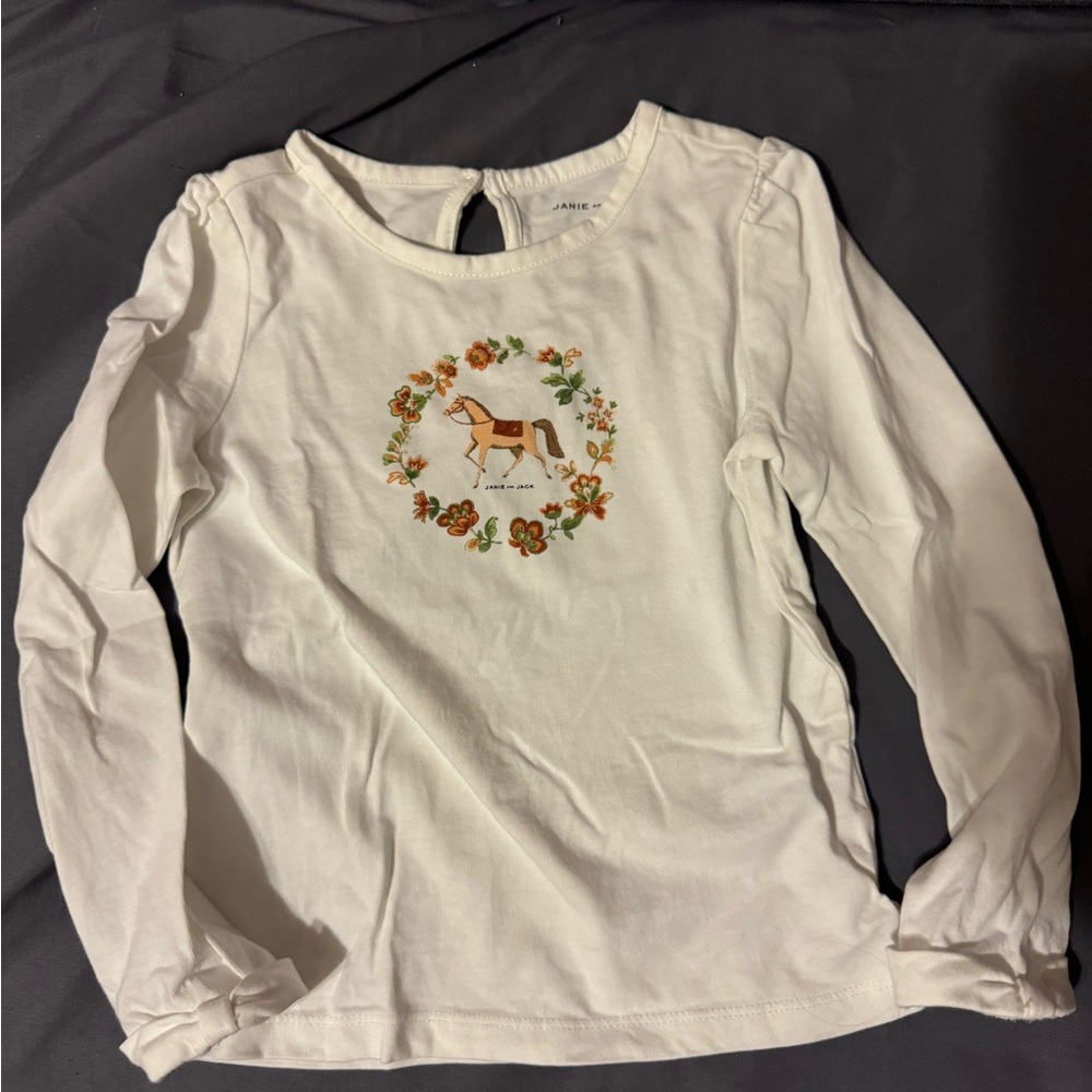Janie and Jack equestrian style shirts